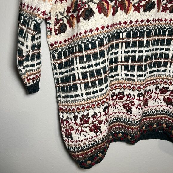 Venezia Vitale Oversized Crewneck Sweater Vintage Fall Winter Women 18/20 - Picture 4 of 6